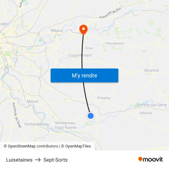 Luisetaines to Sept-Sorts map