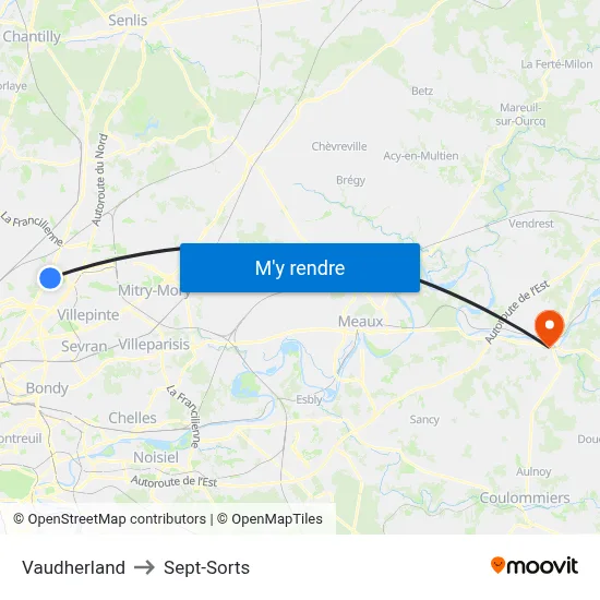 Vaudherland to Sept-Sorts map