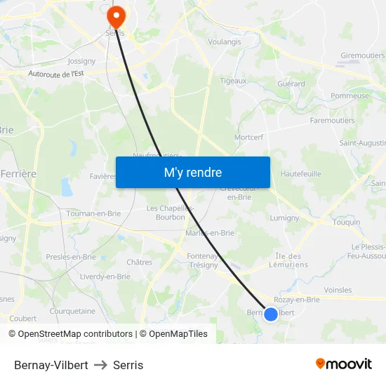 Bernay-Vilbert to Serris map