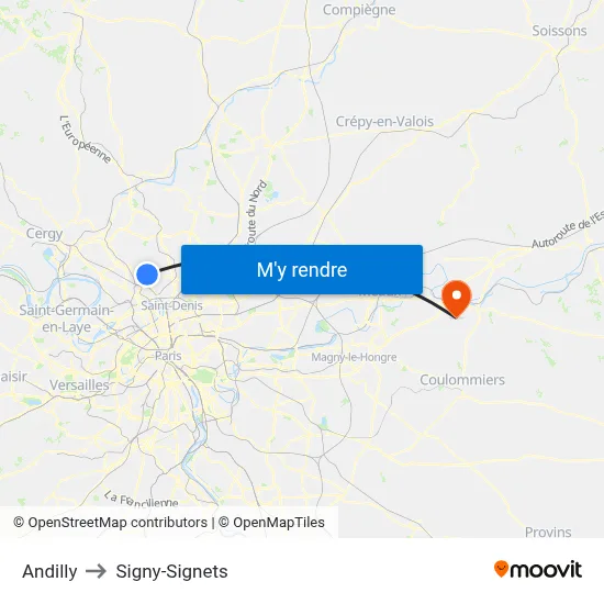 Andilly to Signy-Signets map