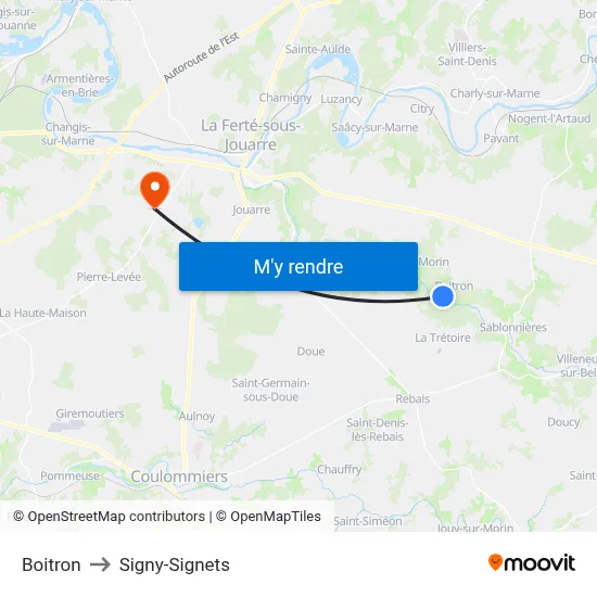 Boitron to Signy-Signets map
