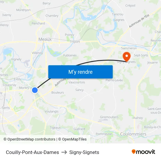 Couilly-Pont-Aux-Dames to Signy-Signets map