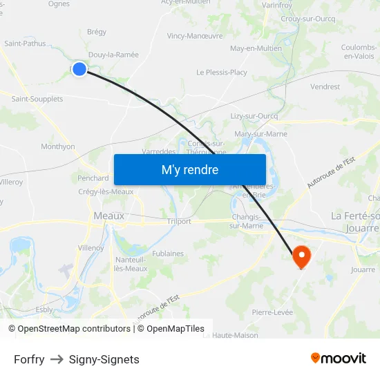 Forfry to Signy-Signets map