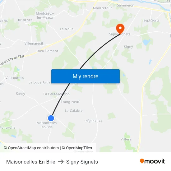 Maisoncelles-En-Brie to Signy-Signets map