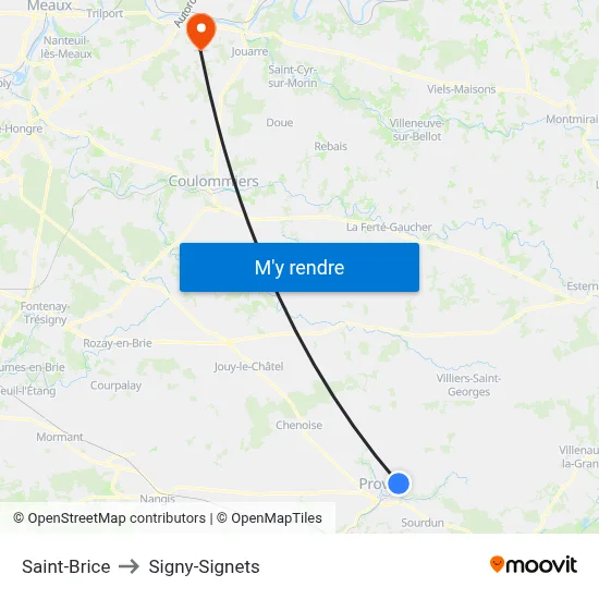 Saint-Brice to Signy-Signets map
