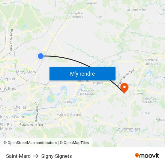 Saint-Mard to Signy-Signets map