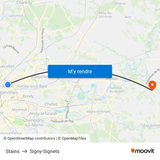 Stains to Signy-Signets map
