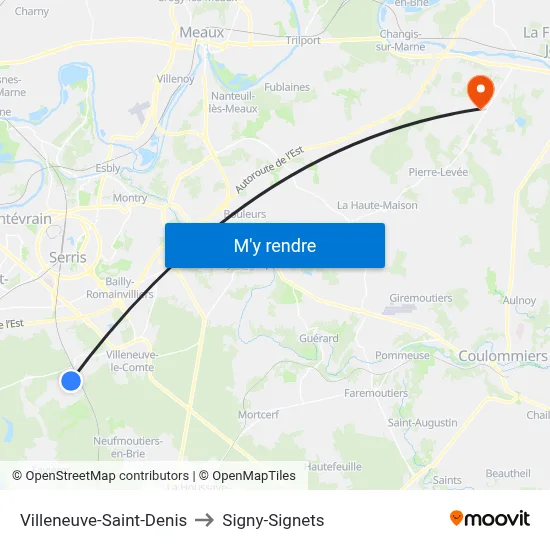 Villeneuve-Saint-Denis to Signy-Signets map
