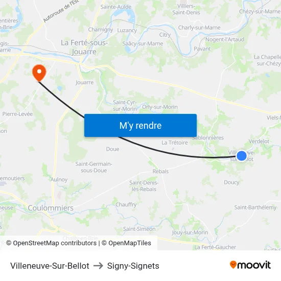 Villeneuve-Sur-Bellot to Signy-Signets map
