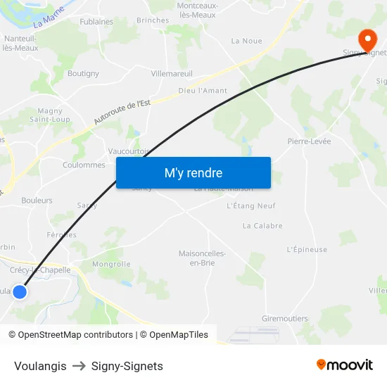 Voulangis to Signy-Signets map