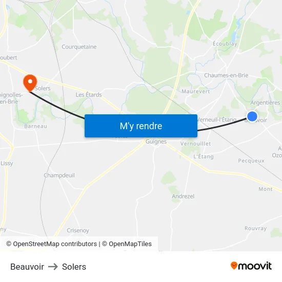 Beauvoir to Solers map