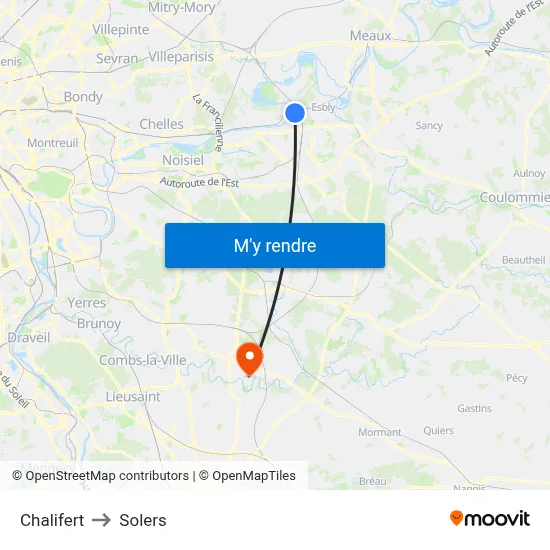 Chalifert to Solers map