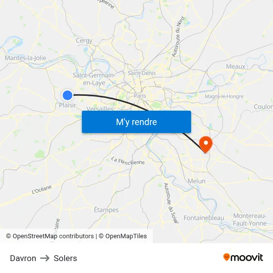Davron to Solers map