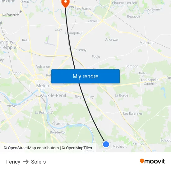 Fericy to Solers map