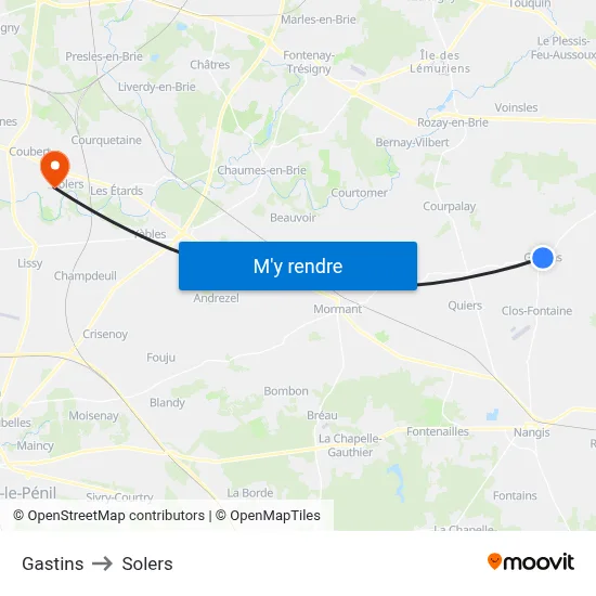 Gastins to Solers map