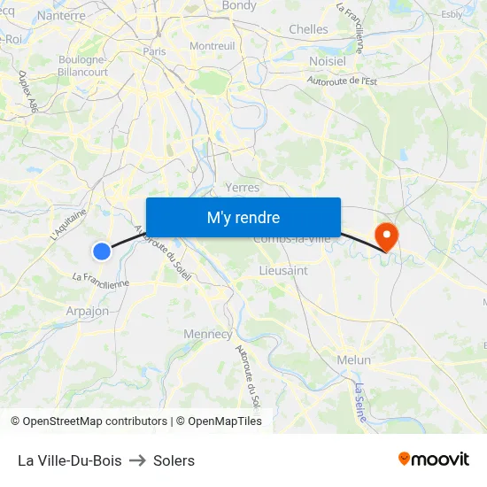 La Ville-Du-Bois to Solers map