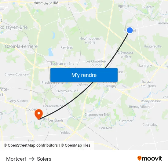 Mortcerf to Solers map