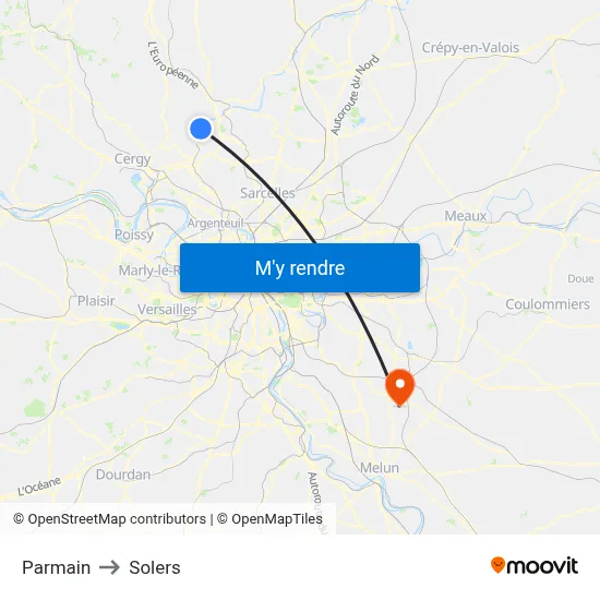 Parmain to Solers map