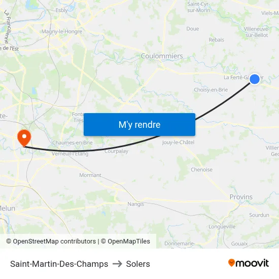Saint-Martin-Des-Champs to Solers map