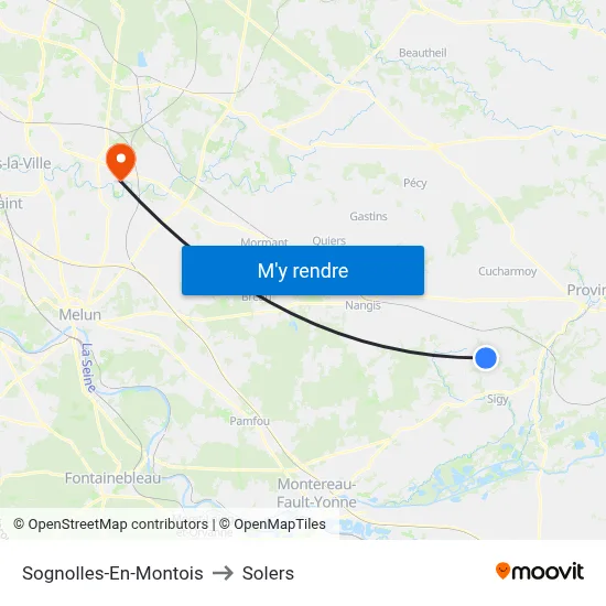 Sognolles-En-Montois to Solers map