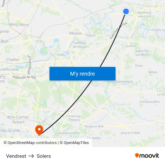 Vendrest to Solers map