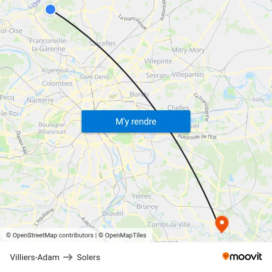 Villiers-Adam to Solers map