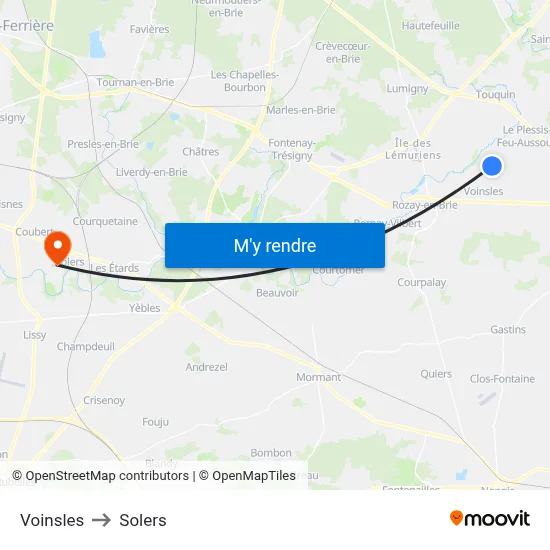 Voinsles to Solers map