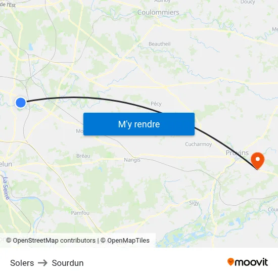 Solers to Sourdun map