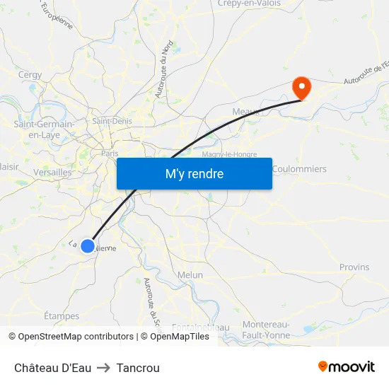 Château D'Eau to Tancrou map