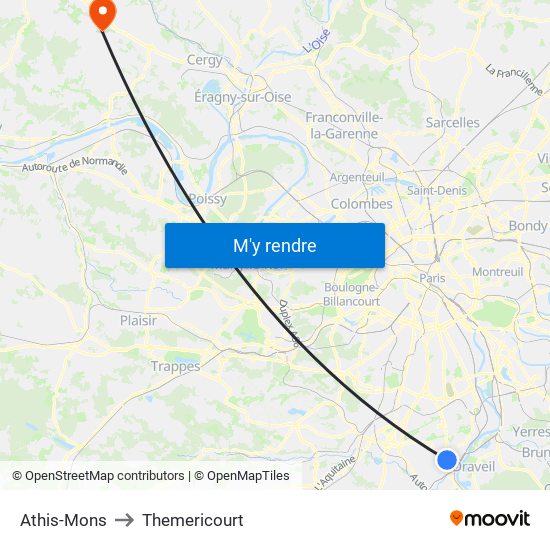 Athis-Mons to Athis-Mons map