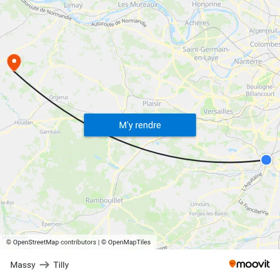 Massy to Tilly map