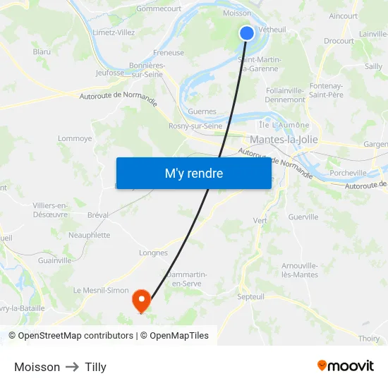 Moisson to Tilly map