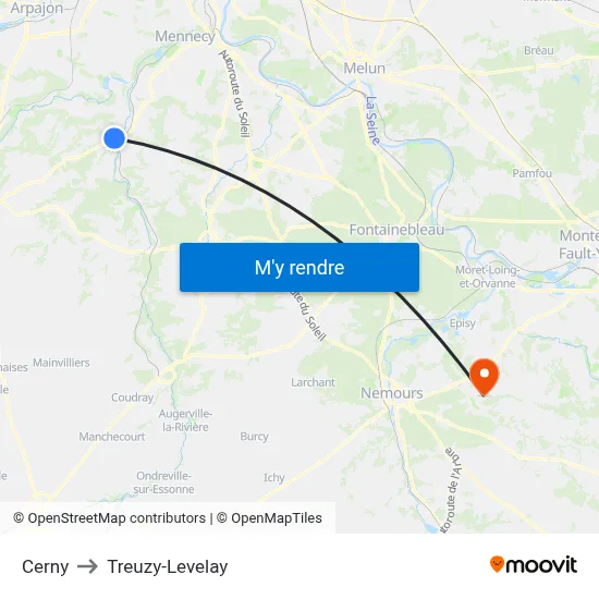 Cerny to Treuzy-Levelay map
