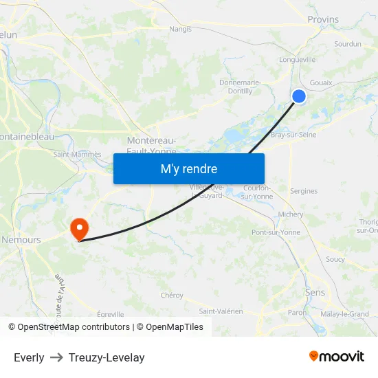 Everly to Treuzy-Levelay map
