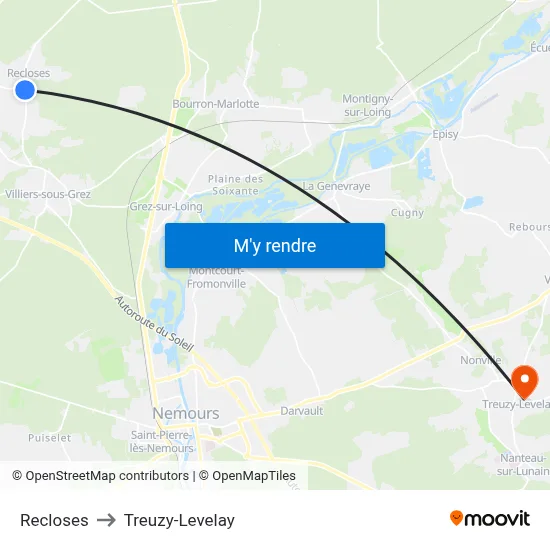 Recloses to Treuzy-Levelay map