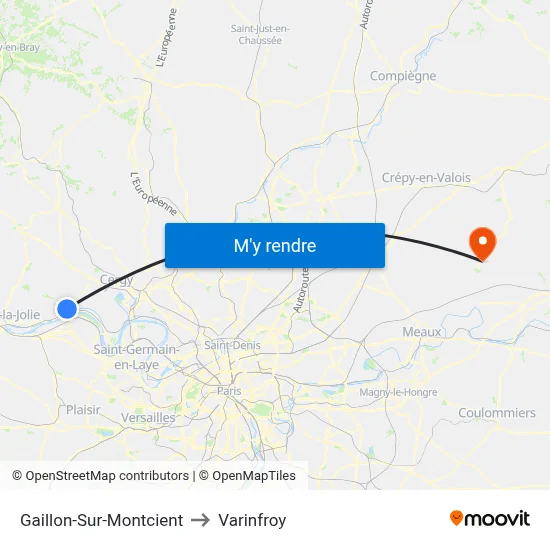Gaillon-Sur-Montcient to Varinfroy map