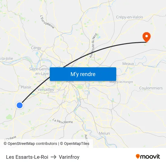 Les Essarts-Le-Roi to Varinfroy map