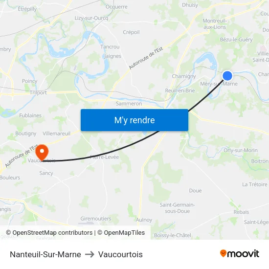 Nanteuil-Sur-Marne to Vaucourtois map