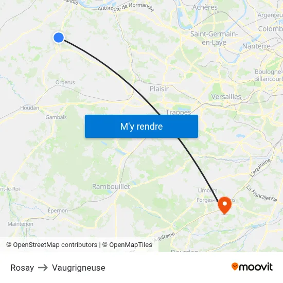 Rosay to Vaugrigneuse map