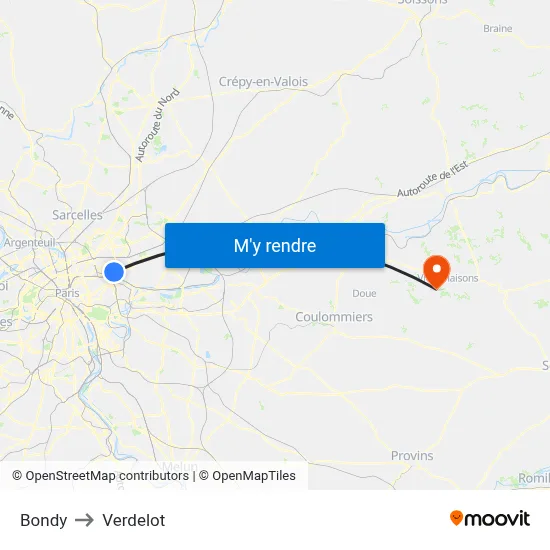 Bondy to Verdelot map