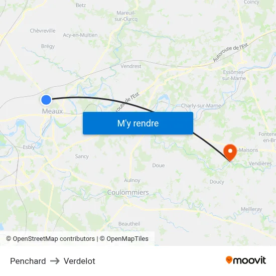 Penchard to Verdelot map
