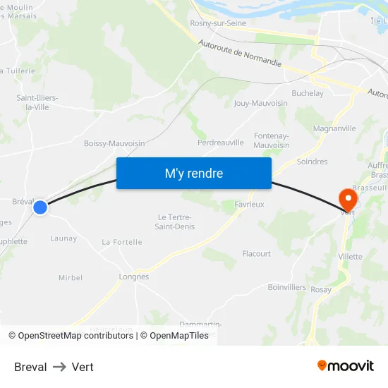 Breval to Vert map