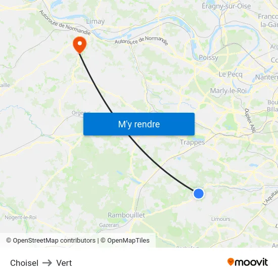 Choisel to Vert map