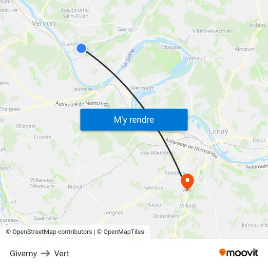 Giverny to Vert map