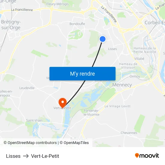 Lisses to Vert-Le-Petit map