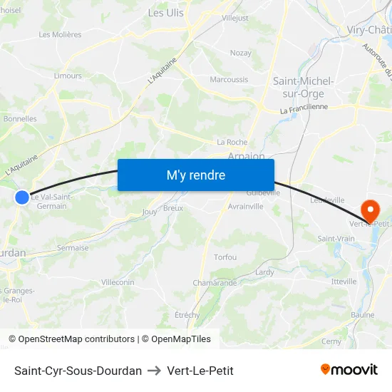 Saint-Cyr-Sous-Dourdan to Vert-Le-Petit map