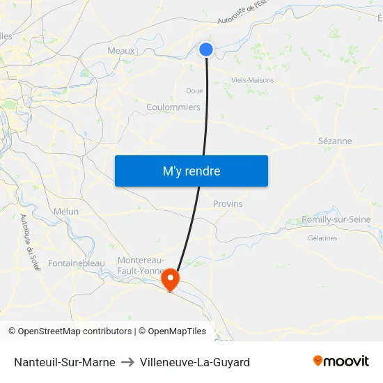 Nanteuil-Sur-Marne to Villeneuve-La-Guyard map