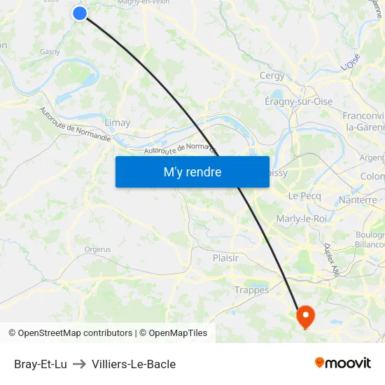 Bray-Et-Lu to Villiers-Le-Bacle map