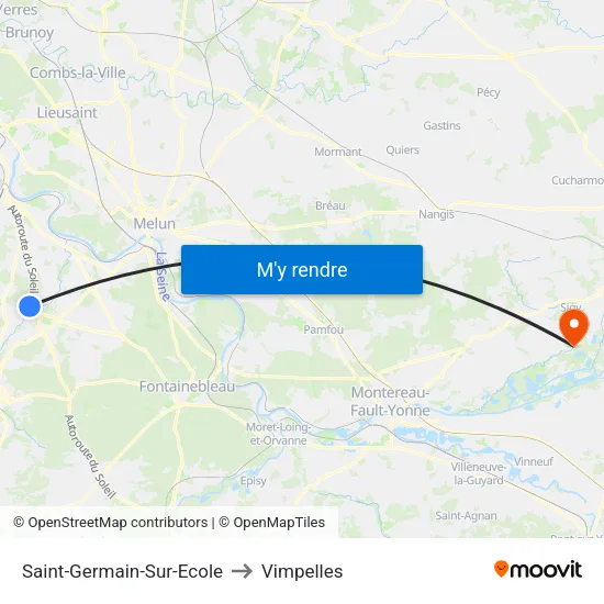 Saint-Germain-Sur-Ecole to Vimpelles map