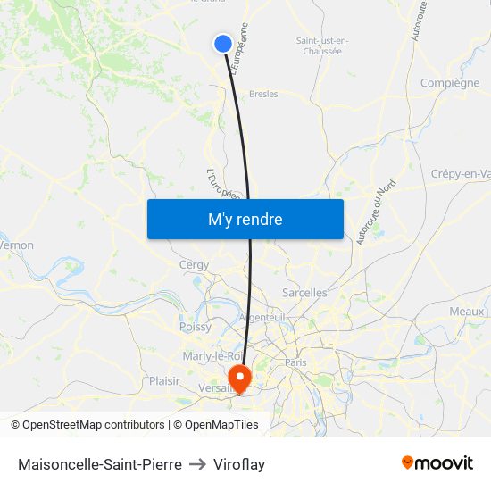 Maisoncelle-Saint-Pierre to Viroflay map